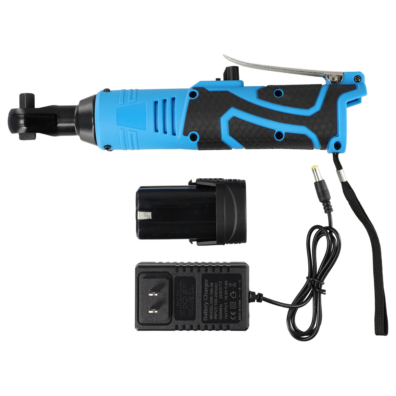 Bosisa 3/8Inch Cordless Ratchet Wrench Electric Rechargeable Screwdriver Ratchet Driver